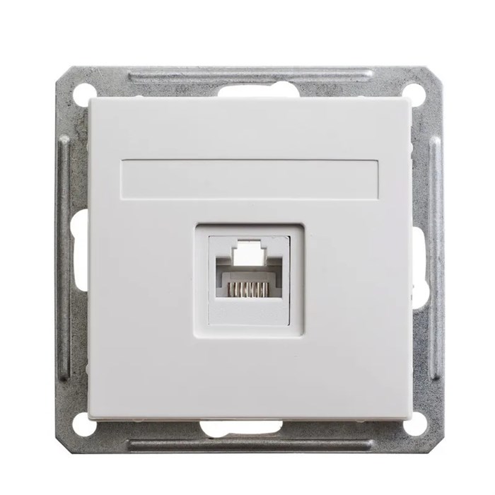 W59 РОЗЕТКА компьютерная RJ45 кат. 5e, механизм, БЕЛЫЙ RSI-152K5E-1-86 - фото 11578