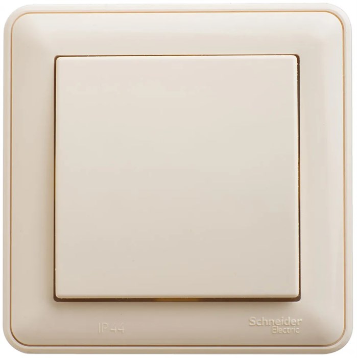 W59 AQUA 1-клавишный ПЕРЕКЛЮЧАТЕЛЬ, IP44, сх.6, 10АХ, в сборе, СЛОНОВАЯ КОСТЬ VS610-156B-28 - фото 11804