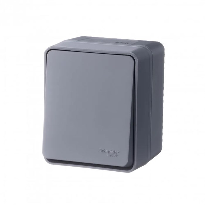 ATLASDESIGN PROFI IP54 О/У 1-клавишный ВЫКЛЮЧАТЕЛЬ, сх.1, 10АХ, АНТРАЦИТ ATN544011 - фото 11947