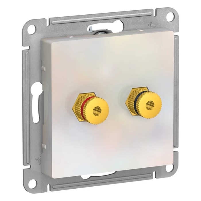 ATLASDESIGN АУДИОРОЗЕТКА двойная, ЖЕМЧУГ ATN000487 - фото 1400