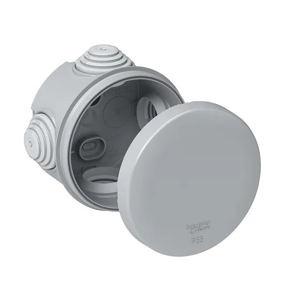 MULTIBOX Коробка распределительная откр. установки D65x40, габариты D84х48, IP55 СЕРАЯ (со стикером) IMT350931 - фото 14499