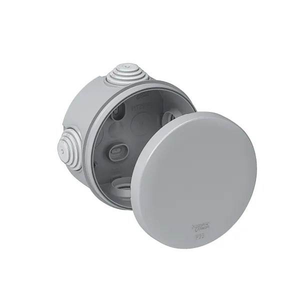 MULTIBOX Коробка распред. откр. установки D80x40, габариты D100х48, IP55 СЕРАЯ (со стикером) IMT350941 - фото 14507