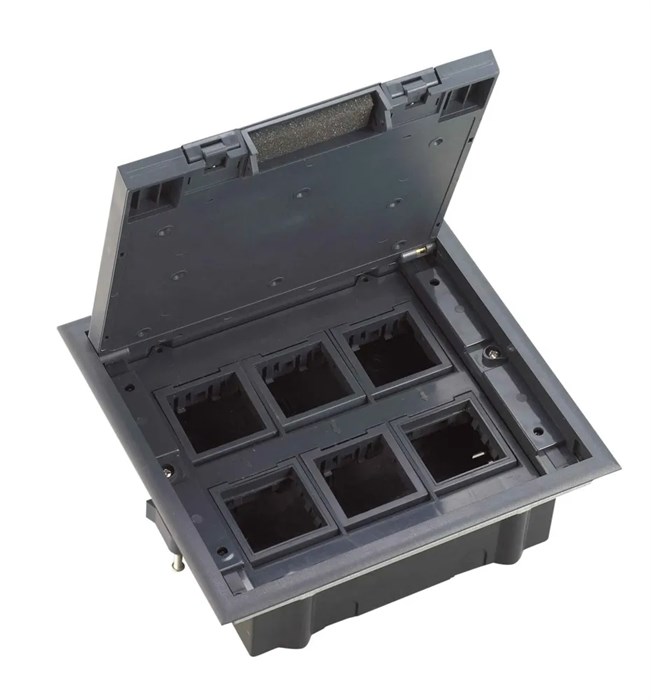 MultiDesk Люк на 12 модулей IP40 для фальшпола с монтажной коробкой, тип MDK10 MDK10112 - фото 14902