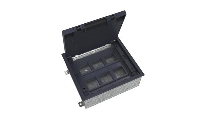 MultiDesk Люк на 12 модулей IP40 для бетонных полов с монтажной коробкой, тип MDK10 MDK10212 - фото 14905