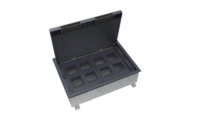 MultiDesk Люк на 16 модулей IP40 для бетонных полов с монтажной коробкой, тип MDK10 MDK10216 - фото 14906