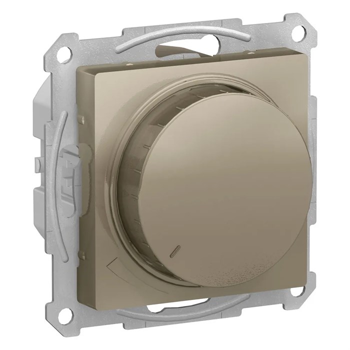 ATLASDESIGN СВЕТОРЕГУЛЯТОР (диммер) поворотно-нажимной, LED, RC, 400Вт, механизм, ШАМПАНЬ ATN000523 - фото 1499