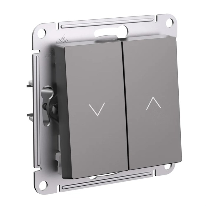 ATLASDESIGN 2-клавишный ВЫКЛЮЧАТЕЛЬ ДЛЯ ЖАЛЮЗИ, сх.4, 10А, механизм, МОККО ATN000619 - фото 1789