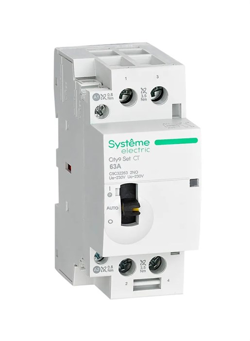 City9 Set Контактор 2P 2НО 63A AC 230В-230В C9C32263 - фото 18304