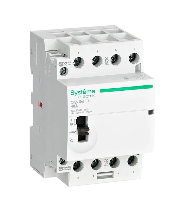 City9 Set Контактор 4P 4НО 40A AC 400В-230В C9C32440 - фото 18308