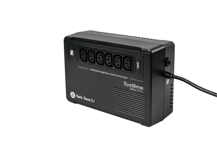 ИБП Back-Save BV Systeme Electric 800 ВА AVR 6 С13 230 В 1 USB-A BVSE800I - фото 18593