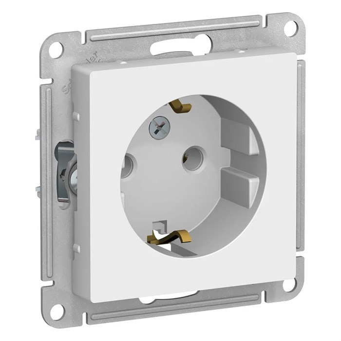 ATLASDESIGN РОЗЕТКА с заземлением без шторок, 16А, механизм, БЕЛЫЙ ATN000143 - фото 197