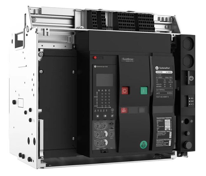 ВОЗДУШНЫЙ АВТ.ВЫКЛ.SYSTEMEPACT ACB16N 800A 4P 6.0H ВЫК,ГП MCH+MX+XF AC230V SPA16N084DHNN54HRU - фото 19908