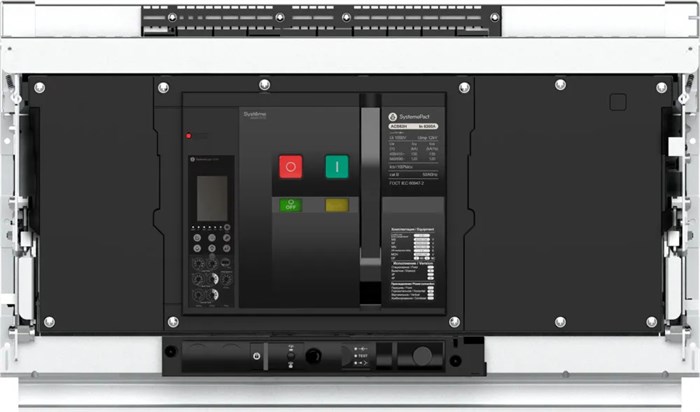 ВОЗДУШНЫЙ АВТ.ВЫКЛ.SYSTEMEPACT ACB63H 4000A 3P 6.0H ВЫК,ГП MCH+MX+XF AC230V SPA63H403DHNN58H - фото 20110