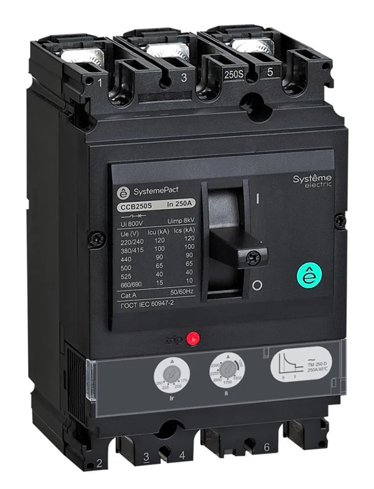 АВТ.ВЫКЛ SYSTEMEPACT CCB250 150KA 3P3D TMD250 SPC250L250L3DF - фото 20546