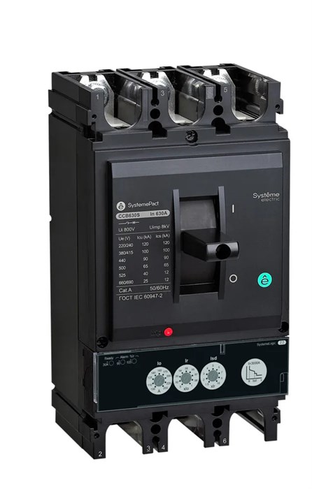 АВТ.ВЫКЛ SYSTEMEPACT CCB630 150KA 3P3D S2.3 630A SPC630L63023L3DF - фото 20692