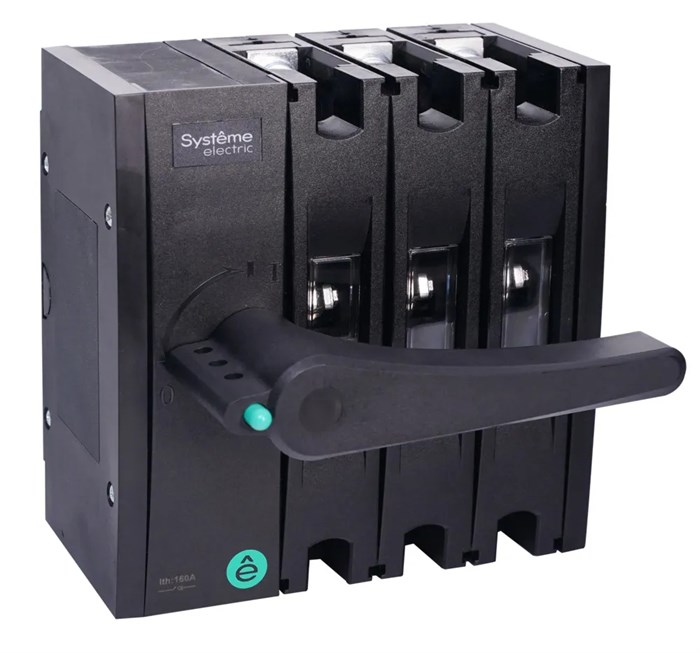 ВЫКЛ.-РАЗЪЕДИНИТЕЛЬ SYSTEMEPACT SD160 3P 80A РУКОЯТКА СЛЕВА ФРОНТ._РУКОЯТКА ЗАКАЗЫВАЕТСЯ ОТДЕЛЬНО SSD01603LF0080 - фото 20991
