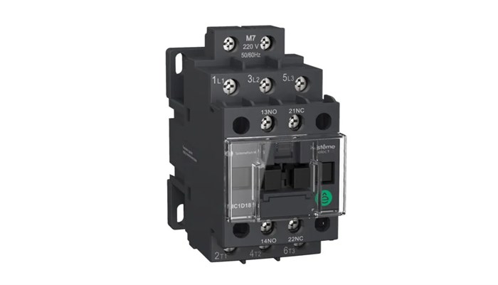 КОНТАКТОР MC1D 3P 9A НО+НЗ 24V 50/60ГЦ MC1D09B7 - фото 21326