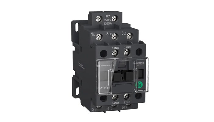 КОНТАКТОР MC1D 3P 12A НО+НЗ 24VDC MC1D12BD - фото 21359