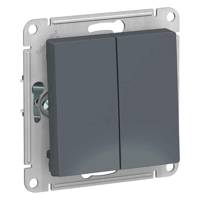 ATLASDESIGN 2-клавишный ВЫКЛЮЧАТЕЛЬ, сх.5, 10АХ, механизм, ГРИФЕЛЬ ATN000751 - фото 2262