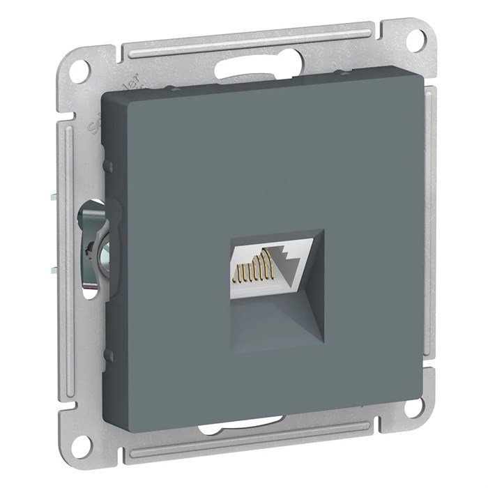 ATLASDESIGN РОЗЕТКА компьютерная RJ45 кат. 6A, механизм, ГРИФЕЛЬ ATN000786 - фото 2355