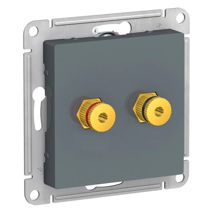 ATLASDESIGN АУДИОРОЗЕТКА двойная, ГРИФЕЛЬ ATN000787 - фото 2359