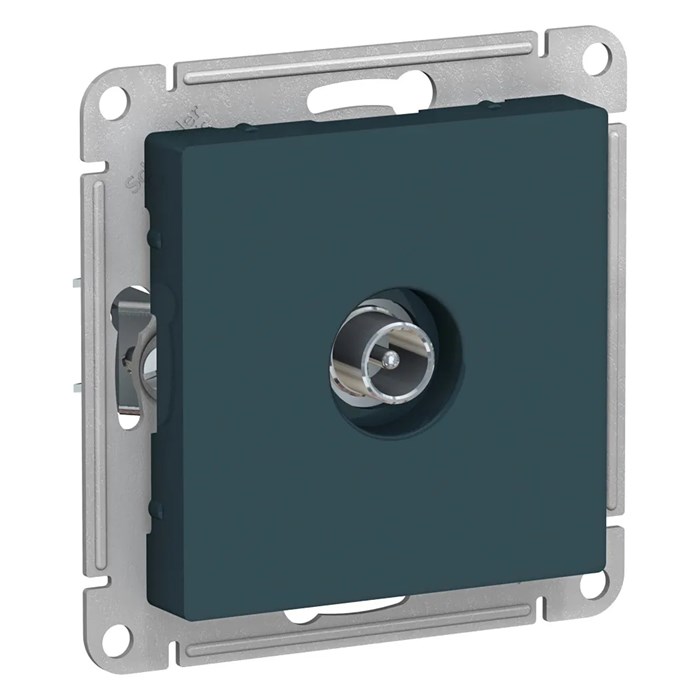 ATLASDESIGN TV РОЗЕТКА проходная 4дБ, механизм, ИЗУМРУД ATN000892 - фото 2664
