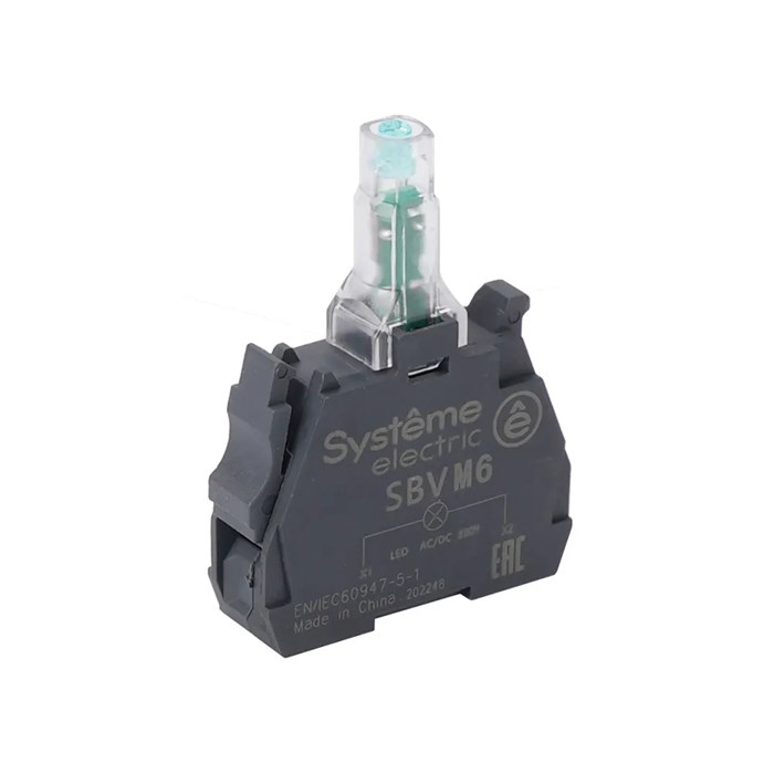 Световой блок синий LED 230-240В АС SBVM6 - фото 27214