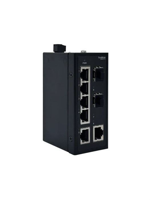 Неуправляемый промышленный коммутатор Ethernet, 6x10/100BaseT, 2x100BaseX SFP NSETU108T06X02B - фото 27472