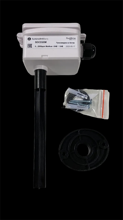 Датчик CO_ канальный, RS485 Modbus 145мм ~15…24В/=15…24В SDCD20M - фото 28495