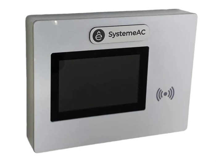 Пульт охранный, сенсорный ЖКЭ 5" вкл.XPass D2-MDB, Ethernet RS-485 =14В белый AC-KLCR-TOUCH-W - фото 28647