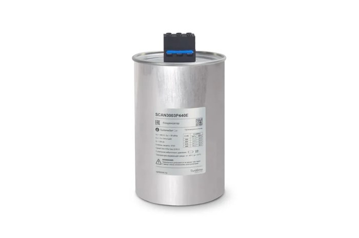Косинусный трёхфазный конденсатор 30кВАр, 440В, тип ECO SCAN3003P440E - фото 30401