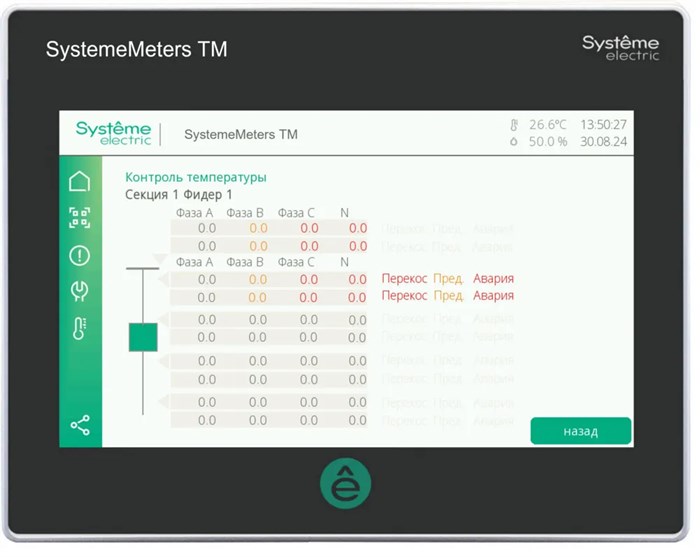 Функциональная щитовая панель оператора 10“ SystemeMeters TM HMISGUSTM10A0 - фото 30498
