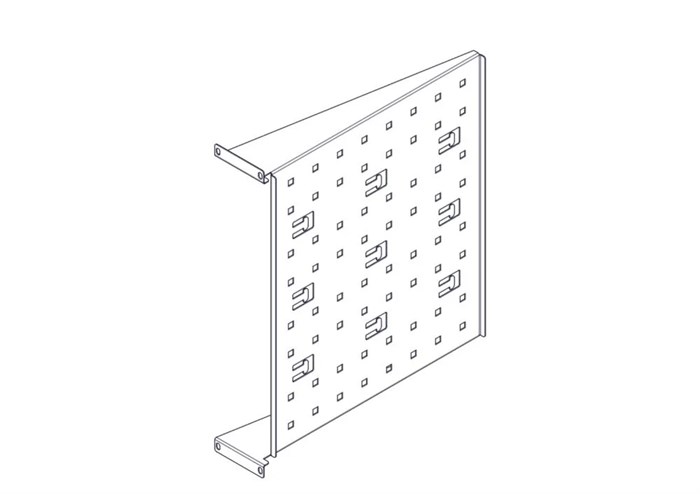 Фиксированная полка Systeme Electric, серия Uniprom, 2U, 450мм, до 15кг UT8105 - фото 30968