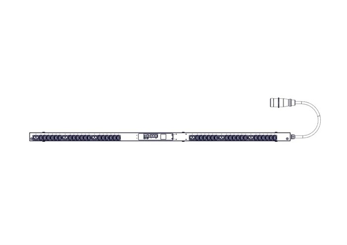 БРП Uniprom, управляемый, 0U, 240В, 1Ф, 16A, 36xC13 6xC19, 3м кабель, IEC309 UP8952 - фото 31251