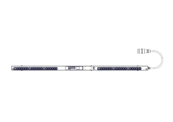 БРП Uniprom, управляемый, 0U, 240В, 1Ф, 32A, 36xC13 6xC19, 3м кабель, IEC309 UP8953 - фото 31261