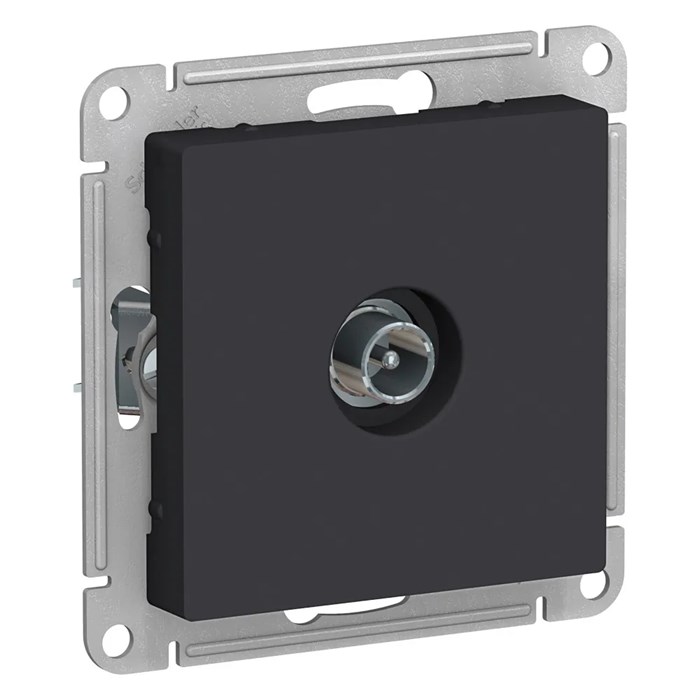 ATLASDESIGN TV РОЗЕТКА оконечная 1дБ, механизм, КАРБОН ATN001091 - фото 3310