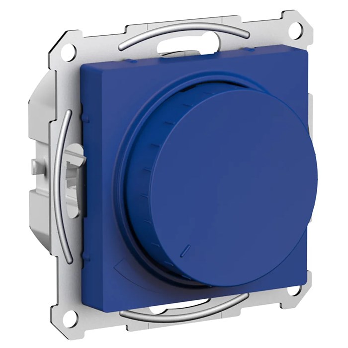 ATLASDESIGN СВЕТОРЕГУЛЯТОР (диммер) поворотно-нажимной, LED, RC, 400Вт, механизм, АКВАМАРИН ATN001123 - фото 3413