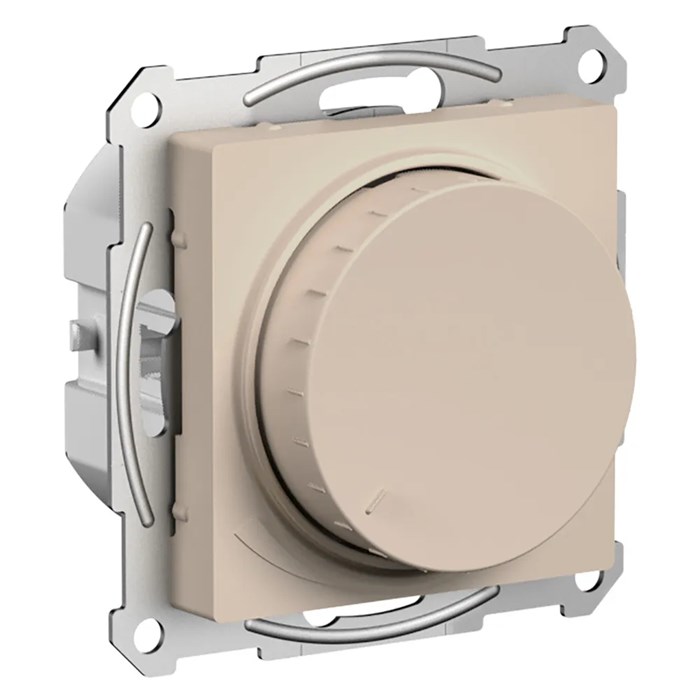 ATLASDESIGN СВЕТОРЕГУЛЯТОР (диммер) поворотно-нажимной, LED, RC, 400Вт, механизм, ПЕСОЧНЫЙ ATN001223 - фото 3739