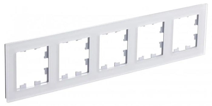 ATLASDESIGN NATURE 5-постовая РАМКА, МАТОВОЕ ОРГАНИЧЕСКОЕ СТЕКЛО БЕЛЫЙ ATN330105 - фото 5190