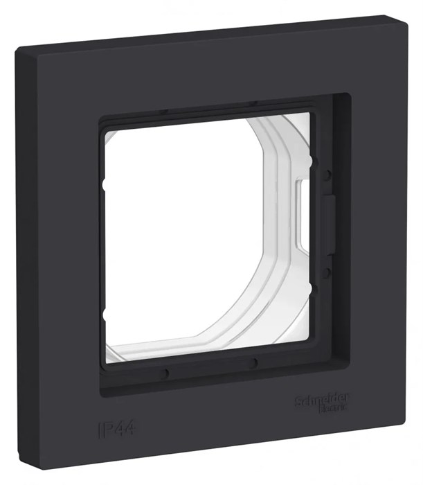 ATLASDESIGN AQUA 1-постовая РАМКА, IP44, КАРБОН ATN441001 - фото 5418