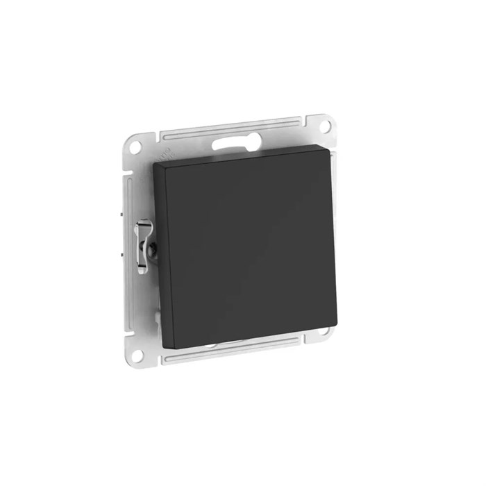 ATLASDESIGN AQUA 1-клавишный ПЕРЕКЛЮЧАТЕЛЬ, IP44, сх.6, 10АХ, мех., быстрозажим. клем., КАРБОН ATN441061S - фото 5467