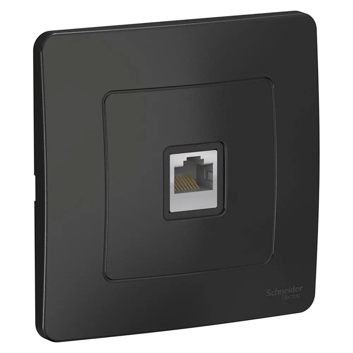 BLANCA С/У РОЗЕТКА компьютерная RJ45, кат.5E, АНТРАЦИТ BLNIS045006 - фото 5692