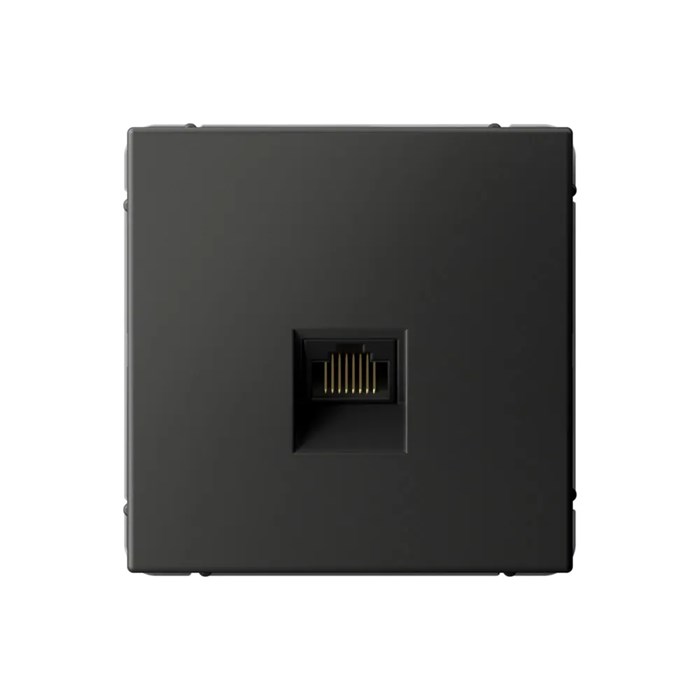 ARTGALLERY РОЗЕТКА компьютерная RJ45, кат. 5е, механизм, БАЗАЛЬТ GAL001483 - фото 7996