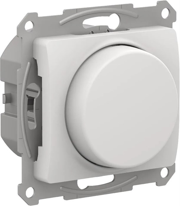 GLOSSA СВЕТОРЕГУЛЯТОР (диммер) поворотно-нажимной, LED, RC, 400Вт, механизм, БЕЛЫЙ GSL000123 - фото 8176