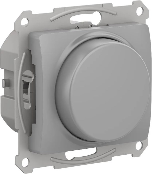 GLOSSA СВЕТОРЕГУЛЯТОР (диммер) поворотно-нажимной, LED, RC, 400Вт, механизм, АЛЮМИНИЙ GSL000323 - фото 9042