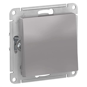 ATLASDESIGN 1-клавишный ПЕРЕКЛЮЧАТЕЛЬ, сх.6, 10АХ, механизм, АЛЮМИНИЙ ATN000361