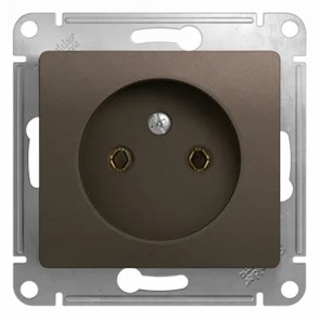 GLOSSA РОЗЕТКА без заземления, 16А, механизм, ШОКОЛАД GSL000841