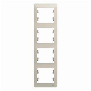 GLOSSA 4-постовая РАМКА, вертикальная, МОЛОЧНЫЙ GSL000908