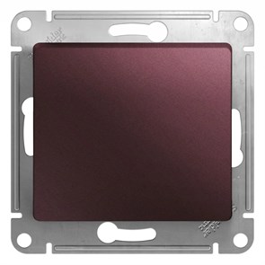 GLOSSA Нажимная КНОПКА,сх.1,10AX, механизм,БАКЛАЖАНОВЫЙ GSL001115