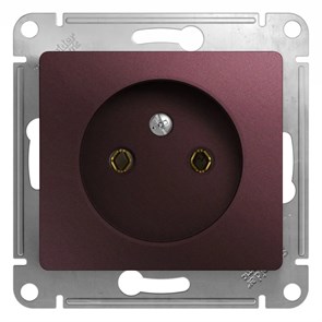 РОЗЕТКА без заземления, БАКЛАЖАНОВЫЙ GSL001141